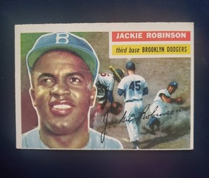 **** NICE  1956 Topps #30 Jackie Robinson - $1500.00 - Brooklyn Dodgers ***