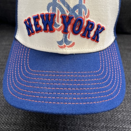 New York Mets Hat New Era 39Thirty MLB Baseball Cap Blue White Flex Fit Large XL - Picture 3 of 11