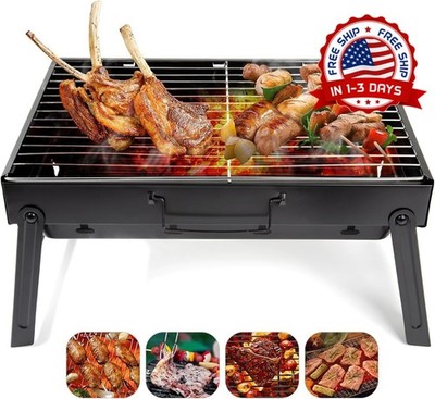 Parrilla De Barbacoa La Carbón Portátil Para Asar Al Aire Libre