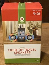 Folding Light-Up Travel Speakers New