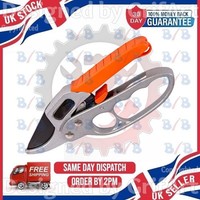 RATCHET SECATEURS GARDEN PRUNERS PRUNING SHEARS PLANT FLOWER CUTTER HAND TOOL
