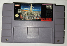 Sid Meier's Civilization Cartridge SNES Super Nintendo Authentic New Battery