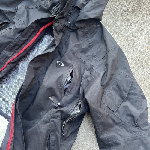 Vtg Oakley Tech Ski Jacket Y2K Mountain Parka Outerwear Gorpcore Black Mens M - Picture 8 of 24