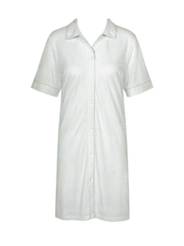 XS (8) Triumph Nightdress Lounge-Me Boyfriend Cotton Nightie Blue Pearl - Picture 1 of 1