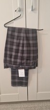 Jump The Gun Grey checked Trousers No 80 Grey Size 36 Waist.