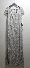 Adrianna Papell Dove Sequin Embroidery Mermaid Gown AP1E208888 - Sz. 10