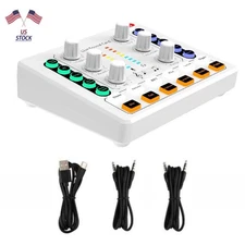 M8 Sound Card Body Versatile Sound Effects Podcast/Music Recording Equipment z