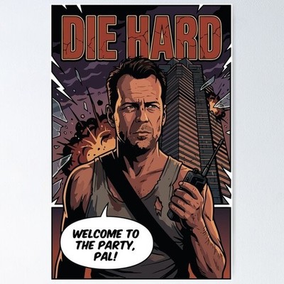Die Hard Vinyl Die Cut Sticker