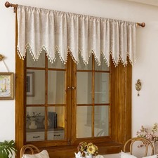 Lace Tulle Window Curtains Window Valance Sheer Summer Short TulleWindowCurtains