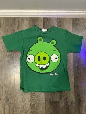 Vintage Y2K Original Angry Birds Pig Face T Shirt Size Youth Medium Video Game