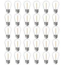 Pack LED S14 Replacement Bulbs for String Light, Outdoor LED 30 Warm White