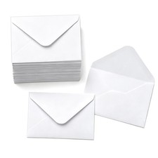 100 pack Gift Card Envelope 4 x 2.75" Mini envelopes envelopes, White