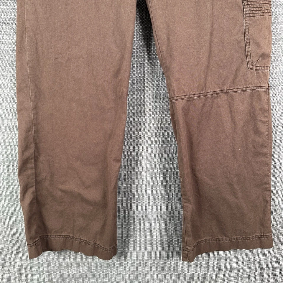 Cabi Cargo Utility Chino Pants Size 14 35xz30 Brown Wide Leg Weekend #399 Rivet - Image 3 of 4