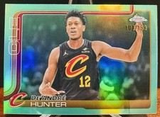 2025-26 Topps Chrome De’Andre Hunter /199 Aqua Refractor Cavs
