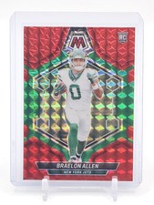 BRAELON ALLEN 2024 MOSAIC ROOKIE RED GREEN CHOICE PRIZM #389 JETS Q1134