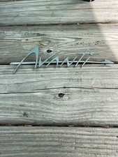 Vintage Original Studebaker Avanti Car Auto Fender Emblem Badge Ornament Vintage Original Studebaker Avanti Car Auto Fender Emblem Badge Ornament