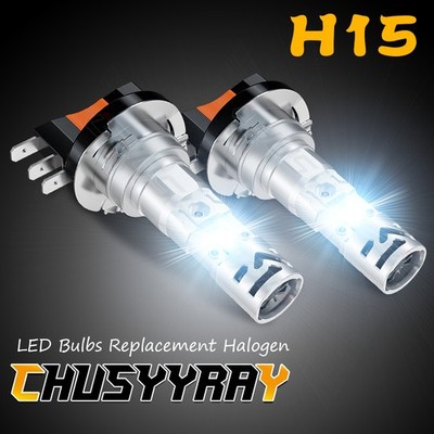 For MERCEDES-BENZ CLA200 CLA250 2013-2019 2X H15 LED Headlight Bulbs High Beam