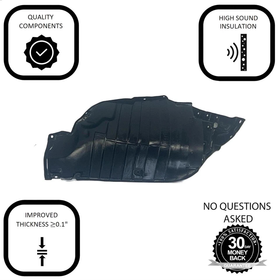 Guardabarros forro lado del conductor para Nissan 370Z 2009-2018 NI1248121 638451EA0A Foto 2 de 4