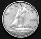 1966 10¢ silver coin that shows details