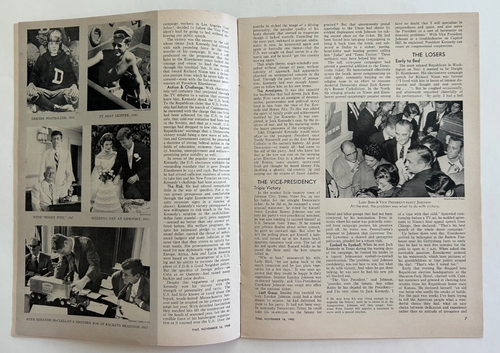 Vintage November 16, 1960 Newsstand TIME Magazine - President-Elect Kennedy - Picture 6 of 10