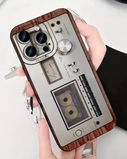 Vintage Retro Radio Cassette recorder Phone Case iPhone 14 15 16 Plus Pro Max