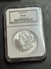 1885 O Morgan Silver Dollar Stunning Gem BU Graded NGC MS64 Coin (Slab1353)