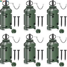 6X Perimeter Trip Alarm, 12 Gauge Camping Wire Alarm Device, Green 