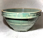 McCoy Rare 1930's Yellowstone Green Glaze Mixing Bowl
