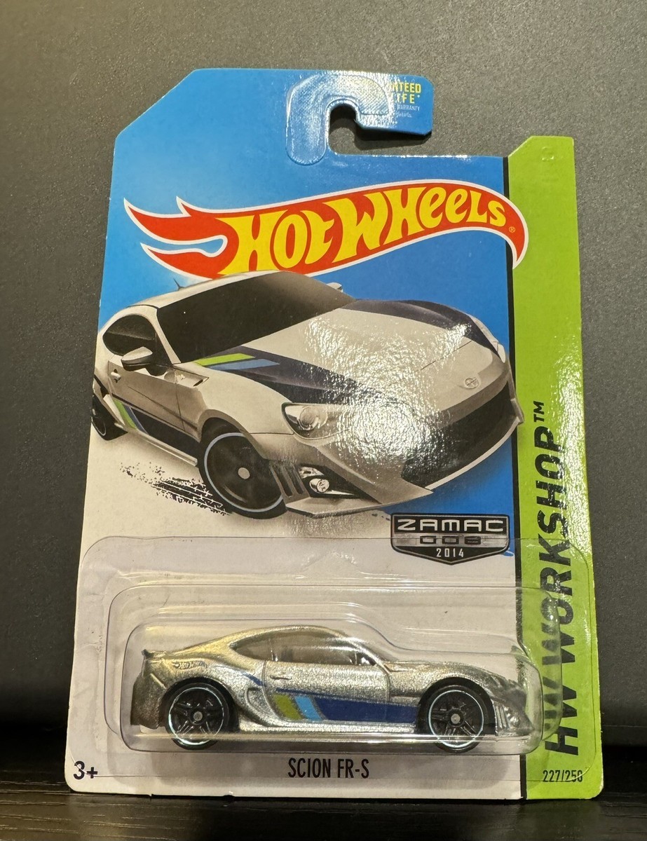2014 HOT WHEELS ZAMAC SCION FR-S 227/250 HW WORKSHOP SILVER 1:64