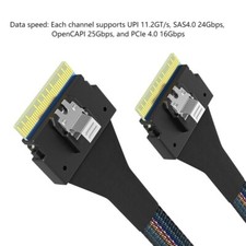 Slim SAS SFF-8654 8i to SFF-8654 74P SAS4.0 server disk array data cable