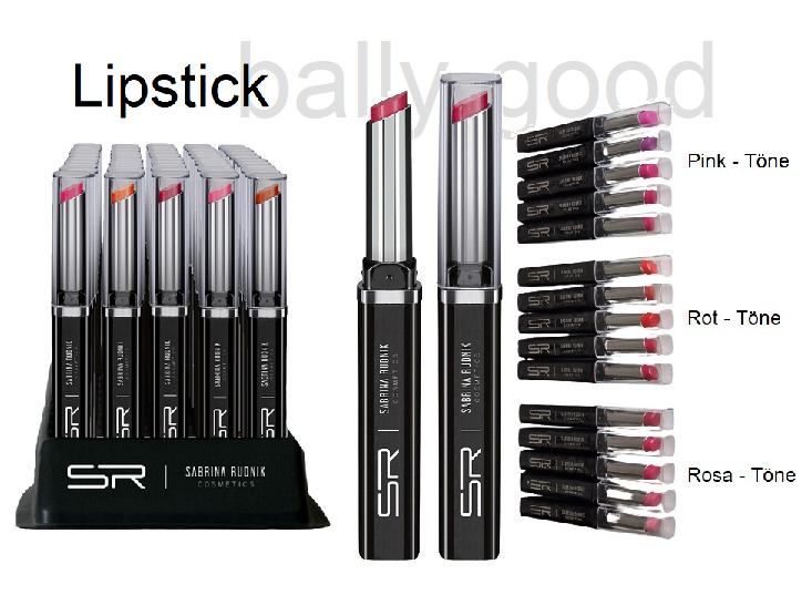 5er Set Lipstick Lippenstift Pink,Rot,Rosa-Töne Sabrina Rudnik Cosmetics Make up