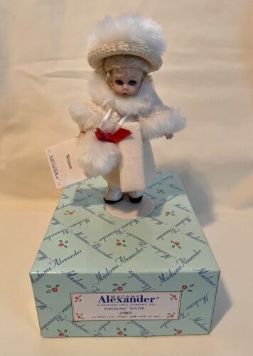 Madame Alexander Doll Porcelain Winter 25865 W/Hang Tag 2000 6” Doll