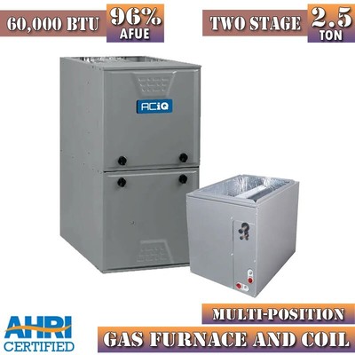 ACiQ 2.5 Ton Furnace And Coil System G96VTN0601714 96% AFUE 60000 BTU 17.5'' Wide