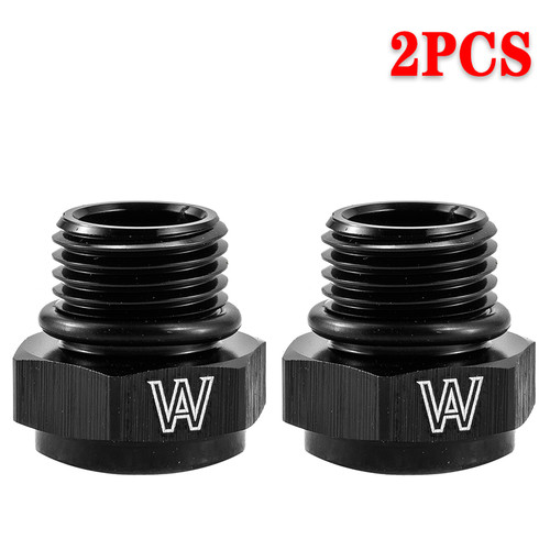 2PCS 6AN ORB O Ring Boss Adapter AN Fitting ORB 1/8 NPT on end Black - Bild 1 von 7