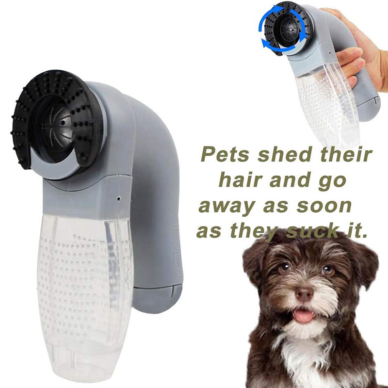 Electric Pet Hair Remover Vacuum Grooming Brush Comb for Dogs and Cats
