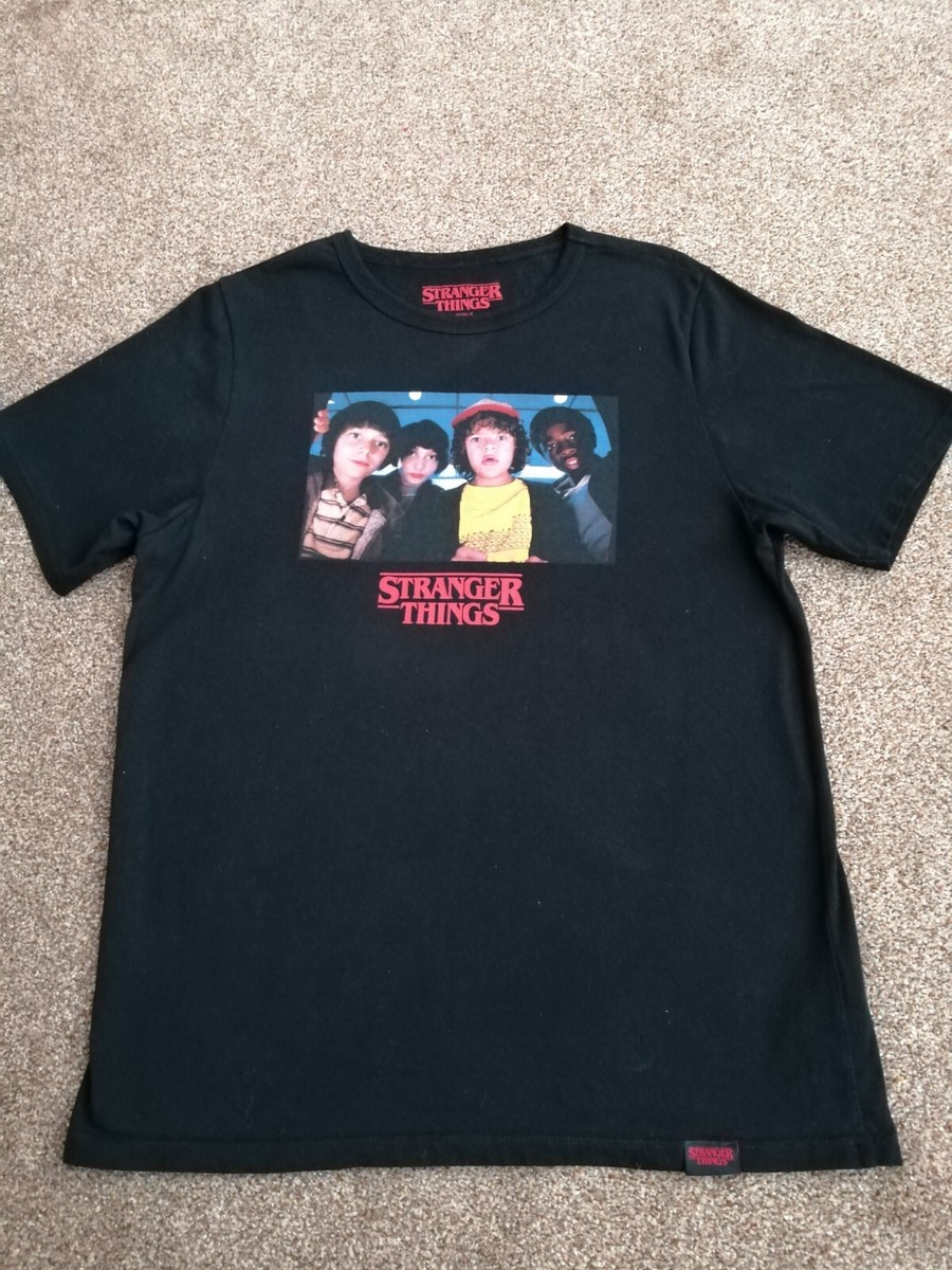 Pull & Bear / Stranger Things T shirt - Size S, Black | eBay UK