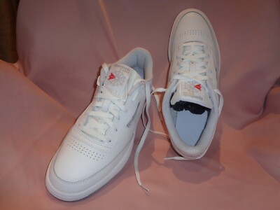 reebok white leather trainers