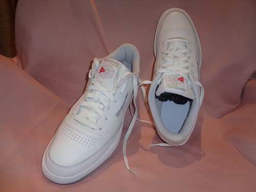 reebok white leather trainers