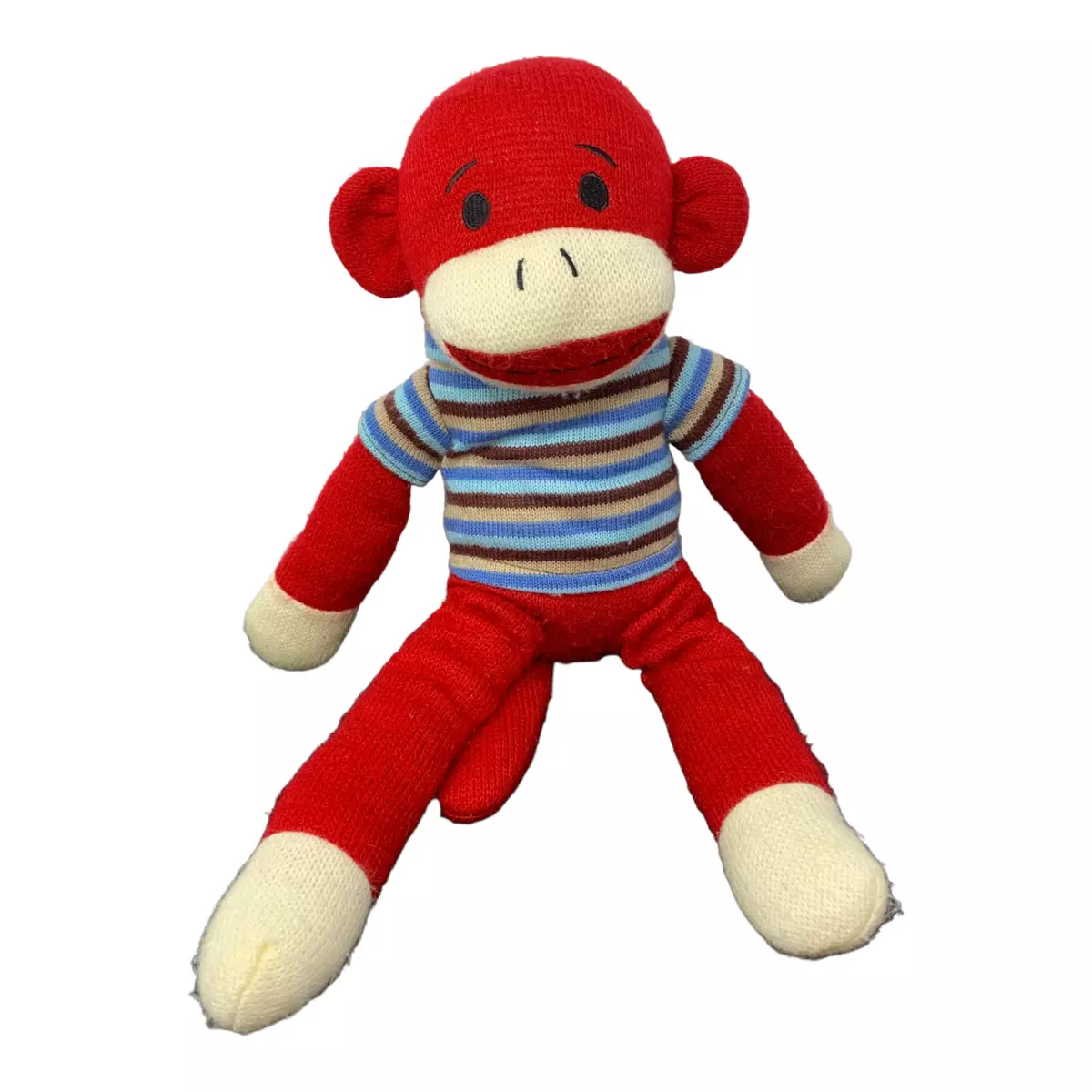 Sock Monkey Dan Dee Red Striped 18 inch Collectors Choice Plush Stuffed Animal