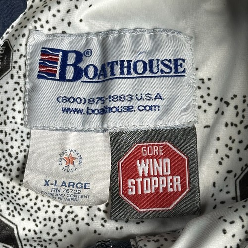 Chaqueta Boathouse De Colección Para Hombres XL 1/2 Cremallera Gortex Capucha Academia Naval de Estados Unidos Equipo de Esquí - Imagen 4 de 16