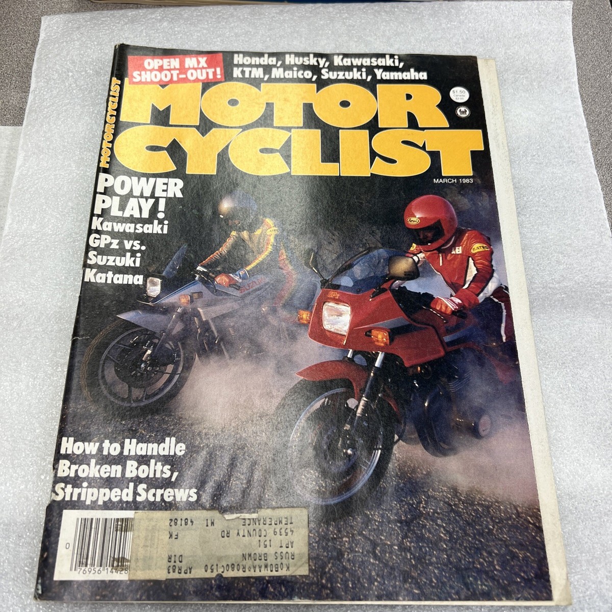 1983 March Motorcyclist - Motorcycle Magazine Power Play M398 T3
