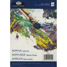 essentials(TM) Acrylic Artist Paper Pad 5"X7"-17 Sheets