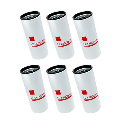 6 Pack For Fleetguard LF14000NN Oil Filter For Cummins ISX 4367100 LF9080,LF9001