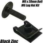 5x Torx Head Bolt M6 x 20mm Black Zinc Lug Chimney Nut Panel Clip Kit AUDI VW