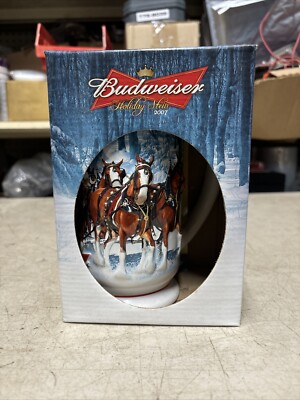 New! 2007 Budweiser Clydesdales Holiday Stein