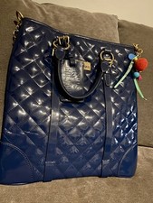 Navy Paul’s Boutique Shoulder Bag With Shoulder Strap & Charm Leopard Lining ❤️