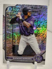WARMING BERNABEL SHIMMER 2022 Bowman Chrome Baseball REFRACTOR BCP-188 Rockies