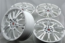 Juego de 4 Llantas Nuevas 17x7 DDR R25 Blanco Acabado Mecanizado 17" Llantas 5x100 5x114.3