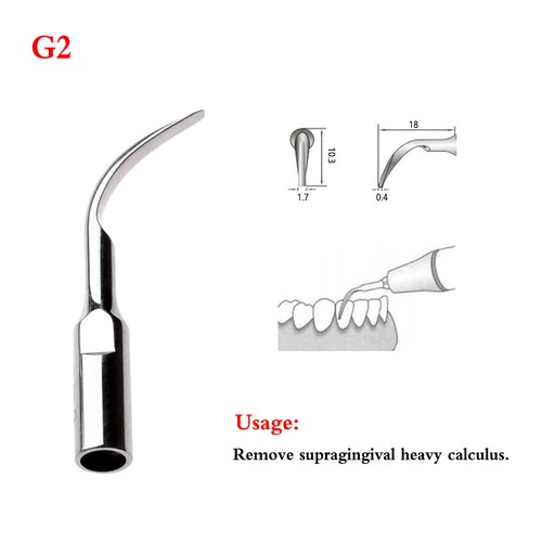 Dental Ultrasonic Air Scaler Handpiece 2/4Hole Scaling Perio Tips G1,G2,G4 st - Picture 39 of 54