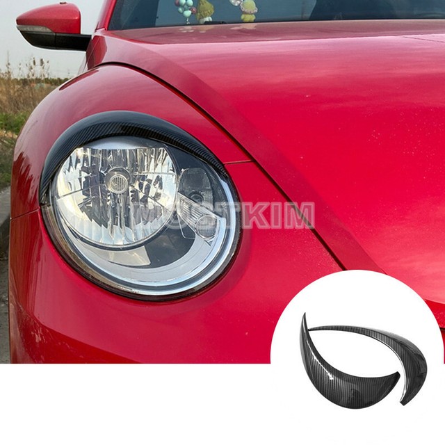 Carbon Look Headlight Eyelid Eyebrow Cover For Volkswagen VW Beetle A5 20122018 eBay